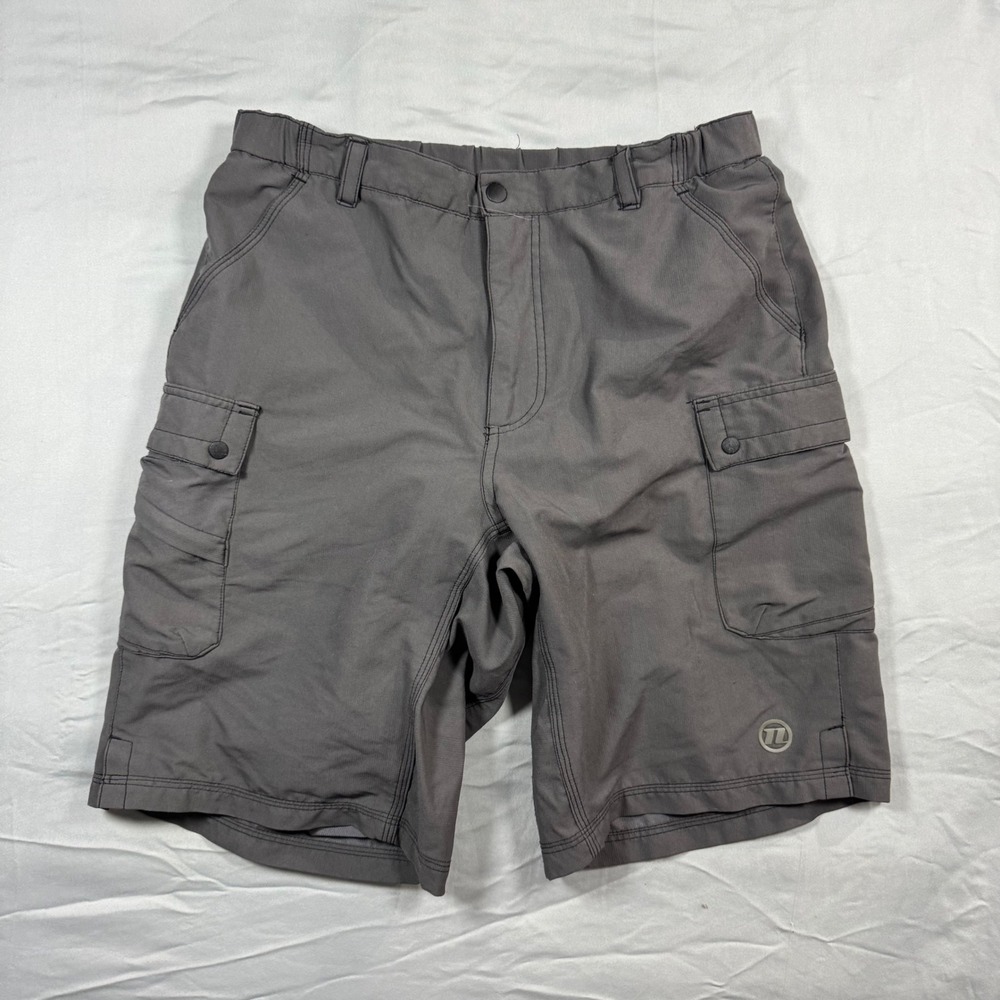 Novara Mountain Bike Cargo Shorts‎ Mens M Gray Padded MTB Trail
